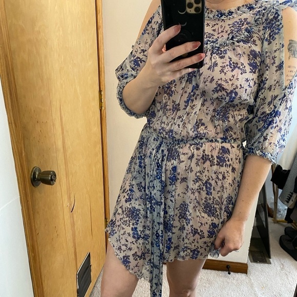 Alice McCall Pirouette Silk Floral Dress Cornflower Blue - Picture 3 of 15